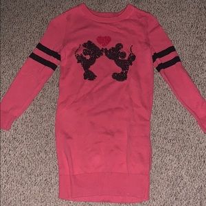 minnie and mickey mouse little girls dress